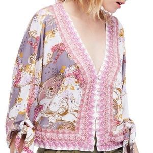 Long sleeves free people loose blouse